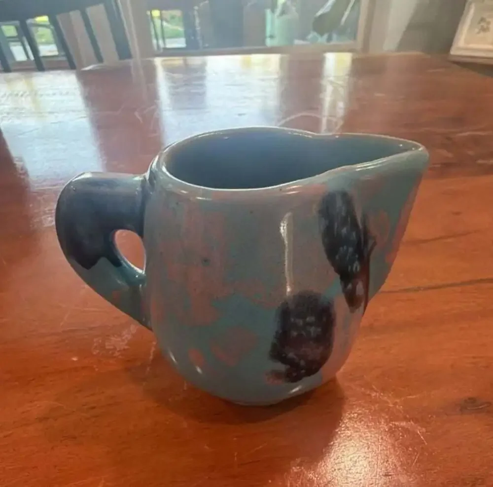 Quebec Pottery Artisan Handcrafted Studio Pottery Creamer